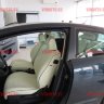 Авточехлы CITROEN-C-4 3-х дверный 2004-2011 (Аригон) бел+бел