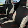 Авточехлы SKODA-Octavia-A-7 Elegance (с задн. подлокотником) (Аригон) бел+чер