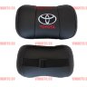 Автомобильные подушки для шеи TOYOTA надпись серая (Аригон) чер+чер Автомобильные подушки для шеи TOYOTA надпись серая (Аригон) чер+чер