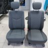 Авточехлы Ssang Yong-Kyron (Ромб) чер+тем.сер Авточехлы Ssang Yong-Kyron (Ромб) чер+тем.сер