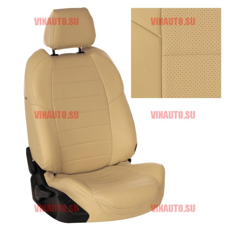 Авточехлы VW- Bora\Golf 4 с 97-05 (Аригон) беж+беж