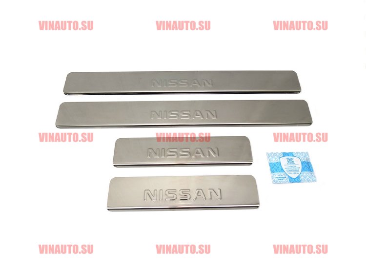 Накладки на пороги NISSAN Almera 2013-2014 Накладки на пороги NISSAN Almera 2013-2014