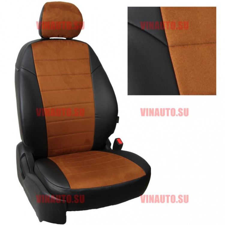 Авточехлы ВАЗ-Granta Sd/HB/Kalina Cross/Datsun on-Do деленная 40\60 (Алькантара) чер+коричн Авточехлы ВАЗ-Granta Sd/HB/Kalina Cross/Datsun on-Do деленная 40\60 (Алькантара) чер+коричн